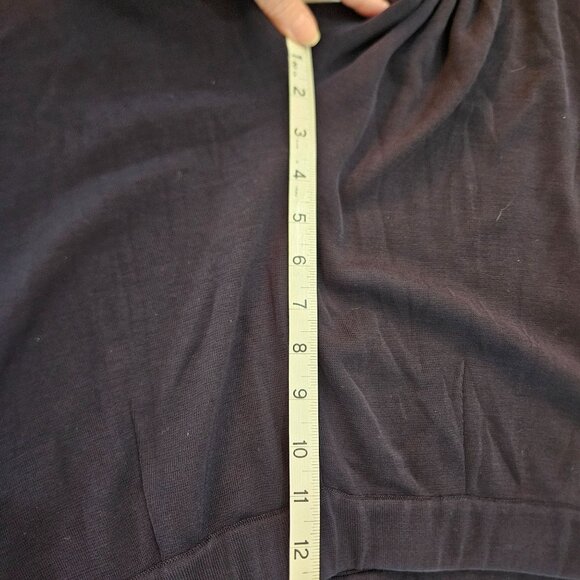 Misook Santana Knit Pants XL Navy Pull-On Acrylic Blend Quiet Luxury Old Money - Picture 10 of 10